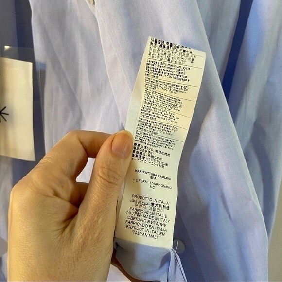 Manuel Ritz Classic Oxford Cotton Shirt S NWT - Picture 8 of 12